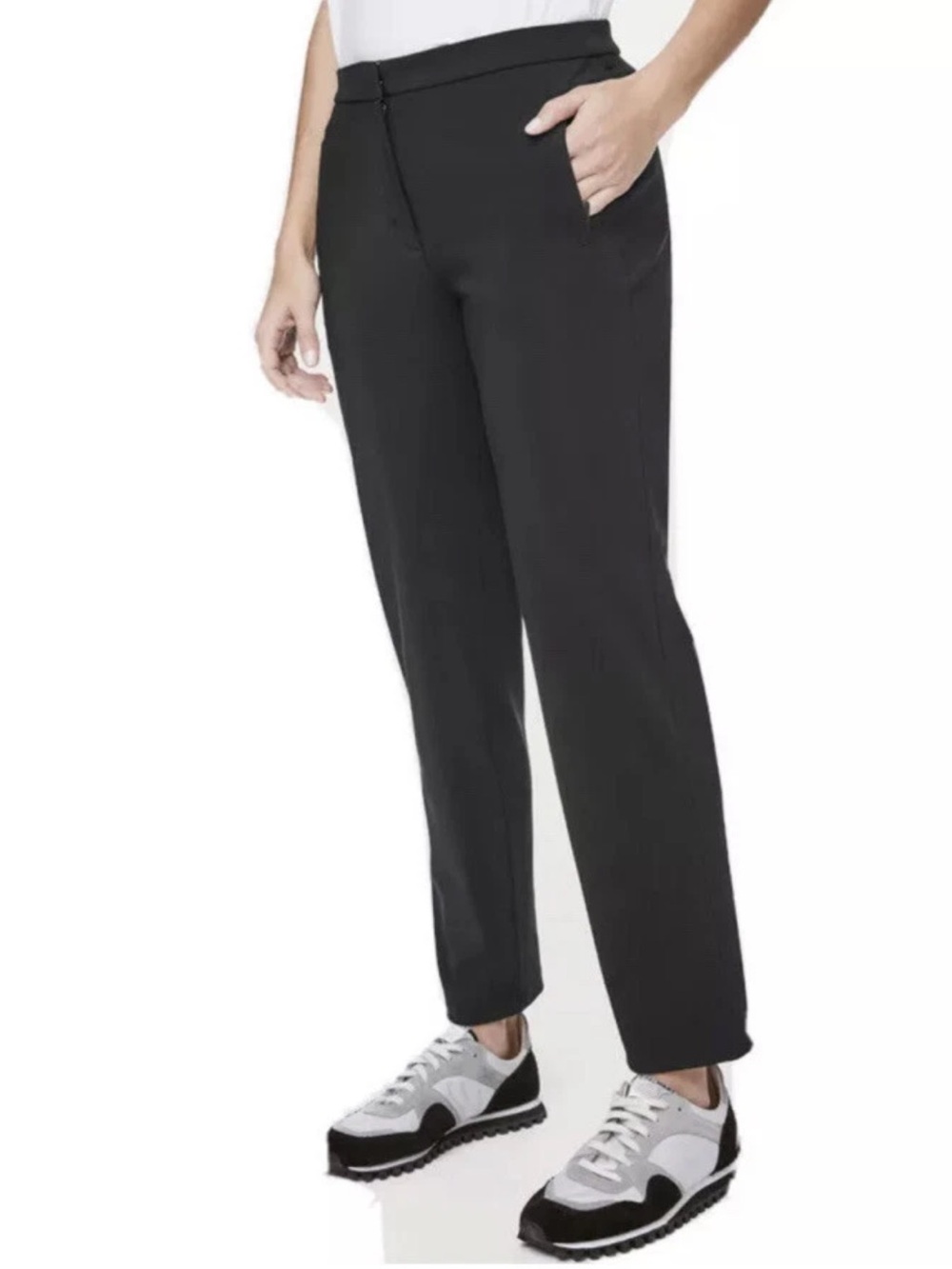 lululemon athletica | On the move Black Straight-Leg Ponte Pants | X8